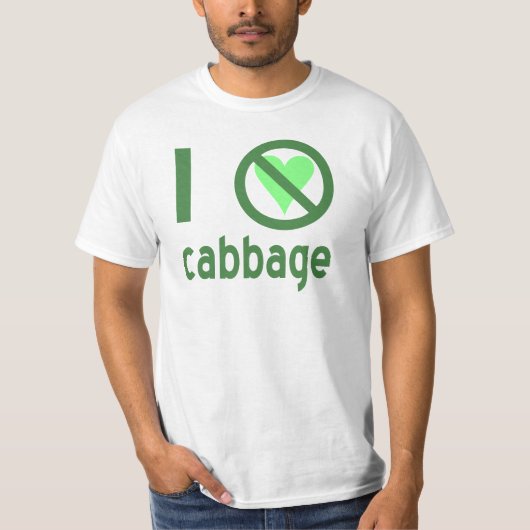 Ich hasse Grünkohl Text T-Shirt (Vorderseite)