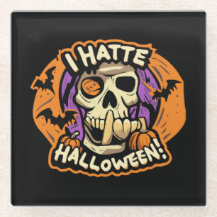 ich hasse Halloween Glasuntersetzer