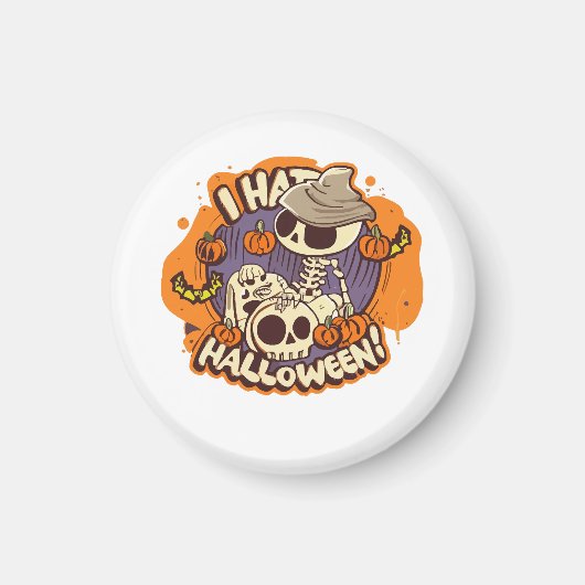 ich hasse Halloween Magnet (Vorne)