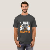 Ich hasse Halloween"-T - Shirt (Vorne ganz)
