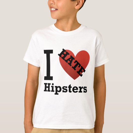 Ich hasse Hipster T-Shirt (Vorderseite)