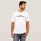 Ich hasse Honig tue Listen-lustige mürrische T-Shirt (Vorne ganz)