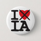 Ich hasse IA - Iowa Button (Vorderseite)