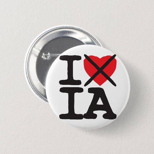 Ich hasse IA - Iowa Button (Vorne & Hinten)