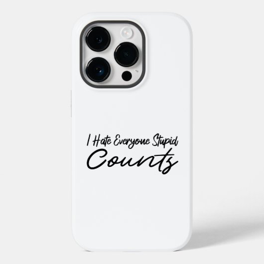 Ich hasse jeden Dummkopf Kaffee Case-Mate iPhone Hülle (Rückseite)