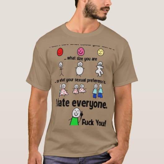 Ich hasse jeden Funny T-Shirt (Vorderseite)