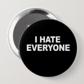 ICH Hasse JEDEN T - Shirt Button (Vorne & Hinten)