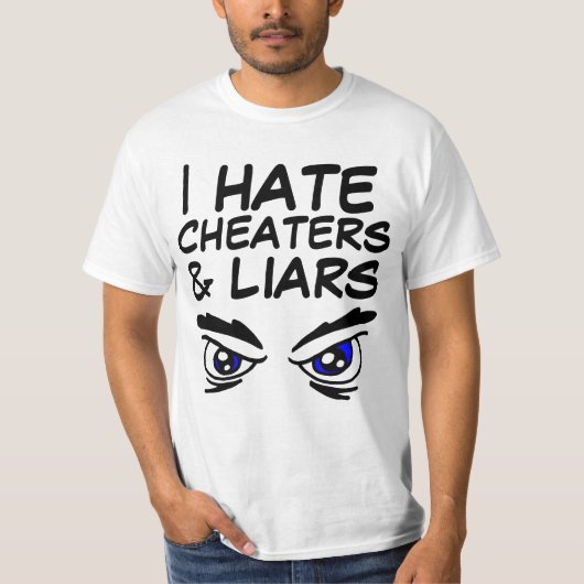 ICH HASSE KÄSTE UND LIAREN-T - Shirt (Vorderseite)