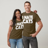 Ich hasse Katzen T-Shirt (Unisex)