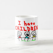 Ich hasse Kinder! Kaffeetasse (Mittel)
