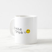 Ich hasse Klammer-Tasse Kaffeetasse (Vorderseite Links)