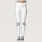 Ich hasse Krebs wirklich | Benutzerdefinierte Ribb Leggings (Vorderseite)