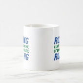 Ich hasse Laufen Kaffeetasse (Mittel)