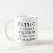 Ich hasse laufen kaffeetasse (Links)
