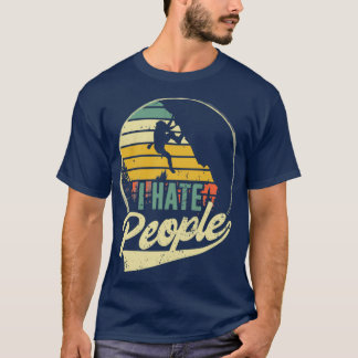 Ich hasse Leute, die Bouldering-Vintage-Retro klet T-Shirt