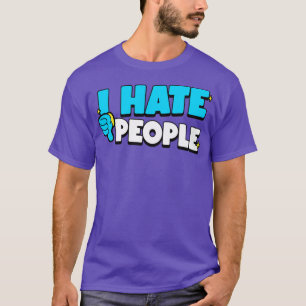Ich hasse Leute Retro T-Shirt
