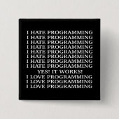 Ich hasse Liebeprogrammierung die Button (Vorderseite)