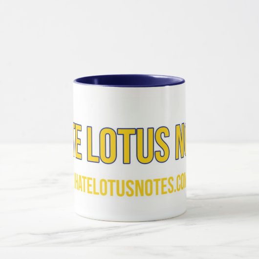Ich hasse Lotus- Notesfrohlocken-Tasse Tasse (Zentrum)