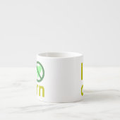 Ich hasse Mais I Keine Liebe Mais Espressotasse (Vorderseite)
