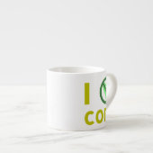 Ich hasse Mais I Keine Liebe Mais Espressotasse (Vorderseite Rechts)