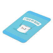 Ich hasse meine Arbeit Magnet (Linke Seite)