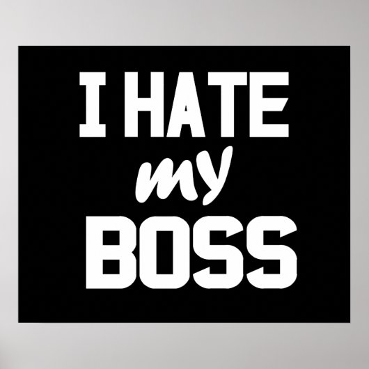 Ich hasse meinen Chef Poster (Vorne)