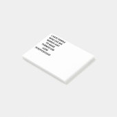 Ich hasse Menschen, die große Wörter verwenden Post-it Klebezettel (angewinkelt)