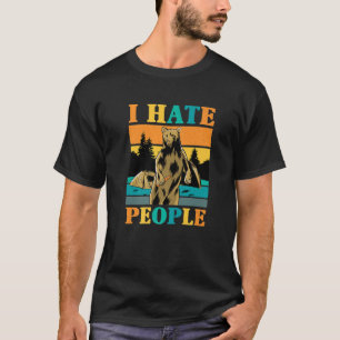 Ich hasse Menschen, die ich lustig Vintages Campin T-Shirt