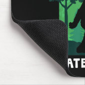 Ich hasse Menschen - Funny Bigfoot Middle Finger S Mousepad (Ecke)