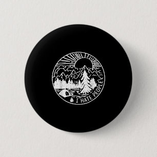 Ich hasse Menschen, ich liebe Camping  Button