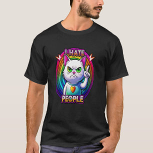 Ich hasse Menschen Misanthrope Grumpy anti-soziale T-Shirt