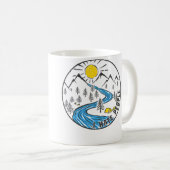 Ich hasse Menschen Outdoor-Camping Naturliebhaber Kaffeetasse (VorderseiteRechts)