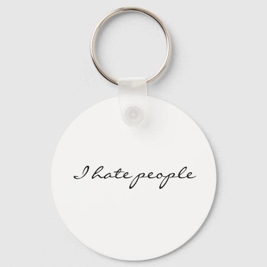 Ich hasse Menschen Schlüsselanhänger (Vorderseite)
