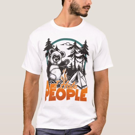 Ich hasse Menschen T-Shirt (Vorderseite)