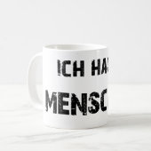 Ich hasse Menschen Tasse (Vorderseite Links)