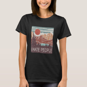 Ich hasse Menschen Wald Vintage T-Shirt