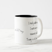 Ich hasse mich erinnern, dass Trumpf noch Zweifarbige Tasse (VorderseiteRechts)