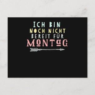 Ich hasse Montag Funny Sprichwort Postkarte