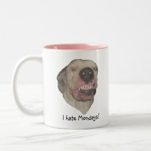 Ich hasse Montag-Tasse Zweifarbige Tasse