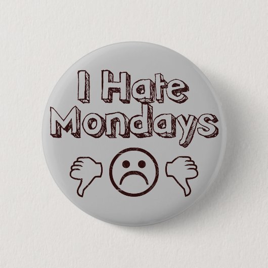 Ich hasse Montage Button (Vorderseite)