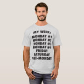 Ich hasse Montage - Funny Novelty T-Shirt (Vorne ganz)