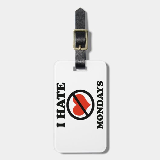 Ich hasse Montage Gepäckanhänger (Vorderseite vertikal)