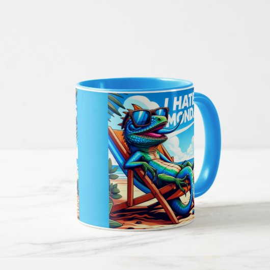 Ich hasse Montage Tasse (VorderseiteRechts)