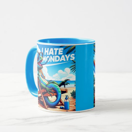 Ich hasse Montage Tasse (Vorderseite Links)