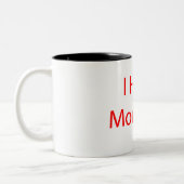 Ich hasse Montage Zweifarbige Tasse (Links)