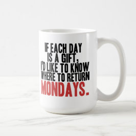 Ich hasse montags Kaffee-Tasse Kaffeetasse