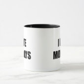 Ich hasse montags Kaffee-Tasse Tasse (Zentrum)