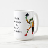 Ich hasse Morgenfrosch Kaffeetasse (VorderseiteRechts)