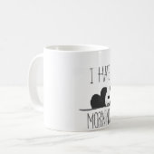 Ich hasse Morgenpanda-Tasse Kaffeetasse (Vorderseite Links)
