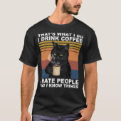 Ich hasse morgens Menschen oder Morgen oder Leute T-Shirt (Vorderseite)